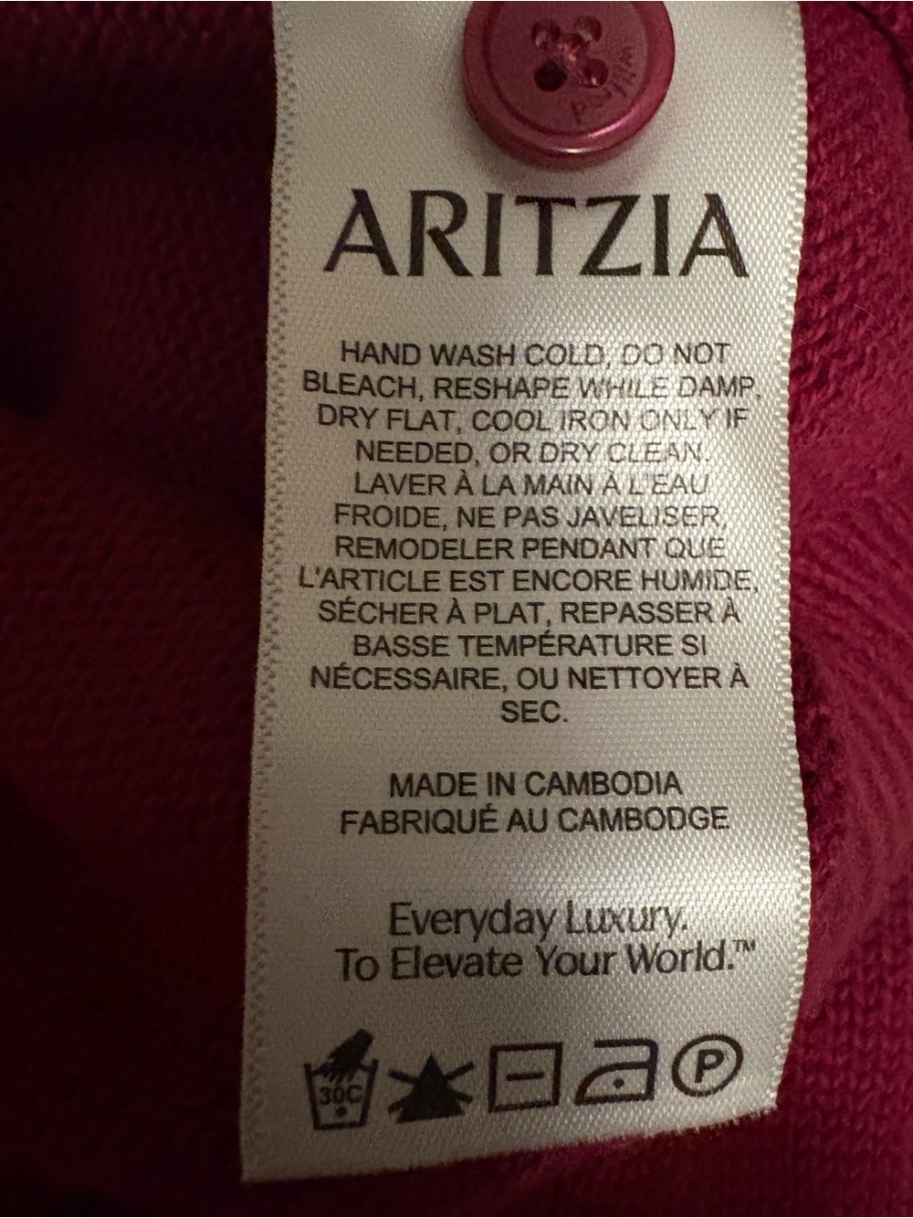 Wilfred Deep Raspberry Knit Cardigan - Picture 7 of 8